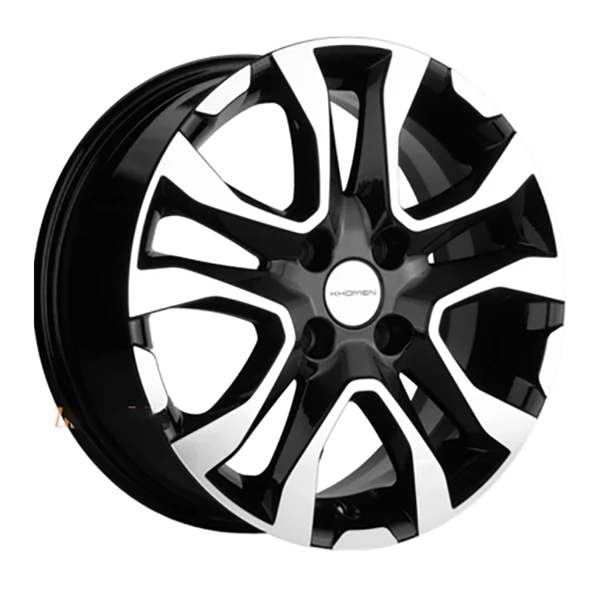 фото Колесный диск khomen wheels 6x15/5x100 et40 d57,1 khw1507 (polo) black-fp whs502963