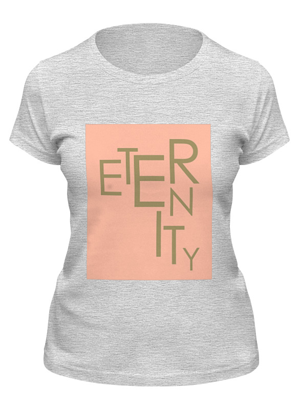 

Футболка женская Printio Eternity серая M, Серый, Eternity