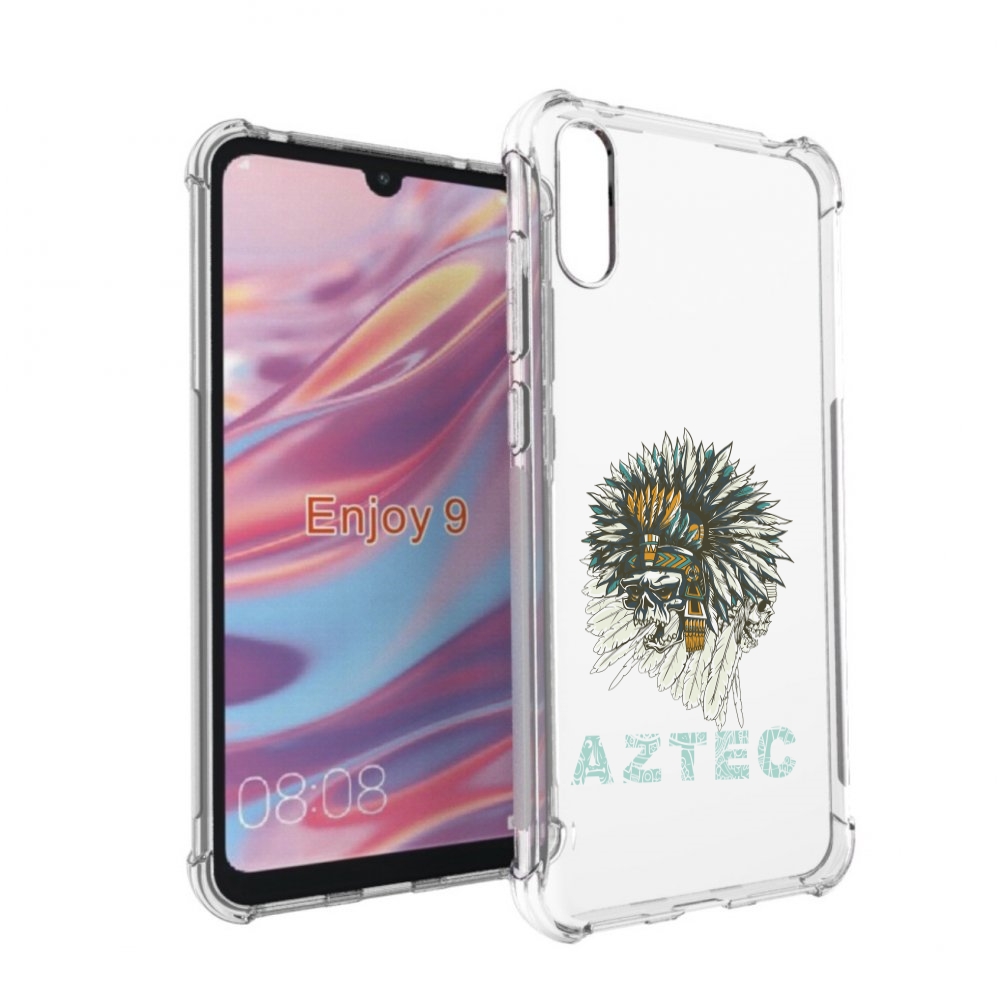 

Чехол бампер MyPads скелет индеец для Huawei Enjoy 9., Прозрачный, Tocco