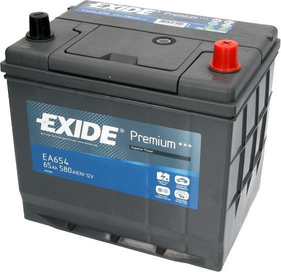 фото Аккумулятор premium 12v 65ah 580a 230х170х225 полярность etn0 клемы en крепление b0 exide