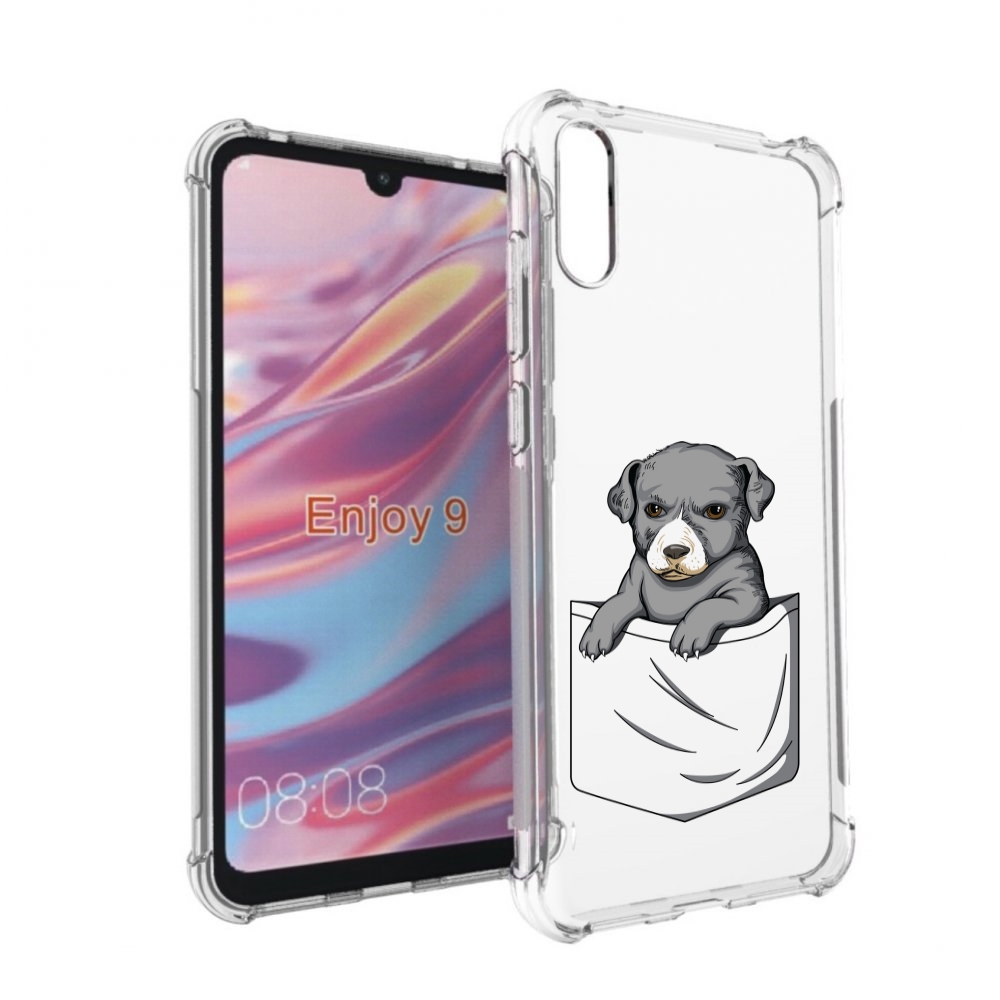 

Чехол бампер MyPads собачка в кармане для Huawei Enjoy 9., Прозрачный, Tocco