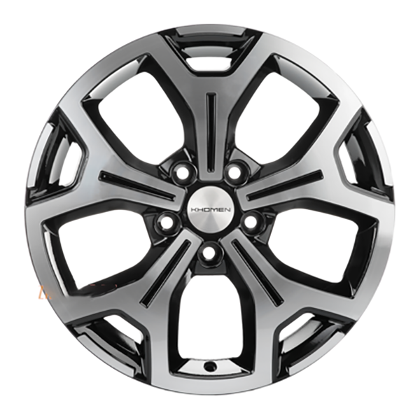 

Колесный диск Khomen Wheels 6,5x17/5x114,3 ET50 D66,1 KHW1710 Black-FP WHS498667, Черный;серебристый