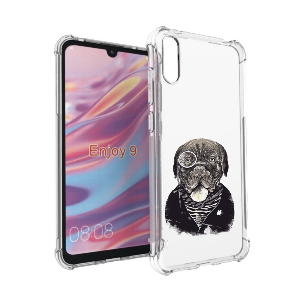 

Чехол бампер MyPads солидный песик для Huawei Enjoy 9., Прозрачный, Tocco