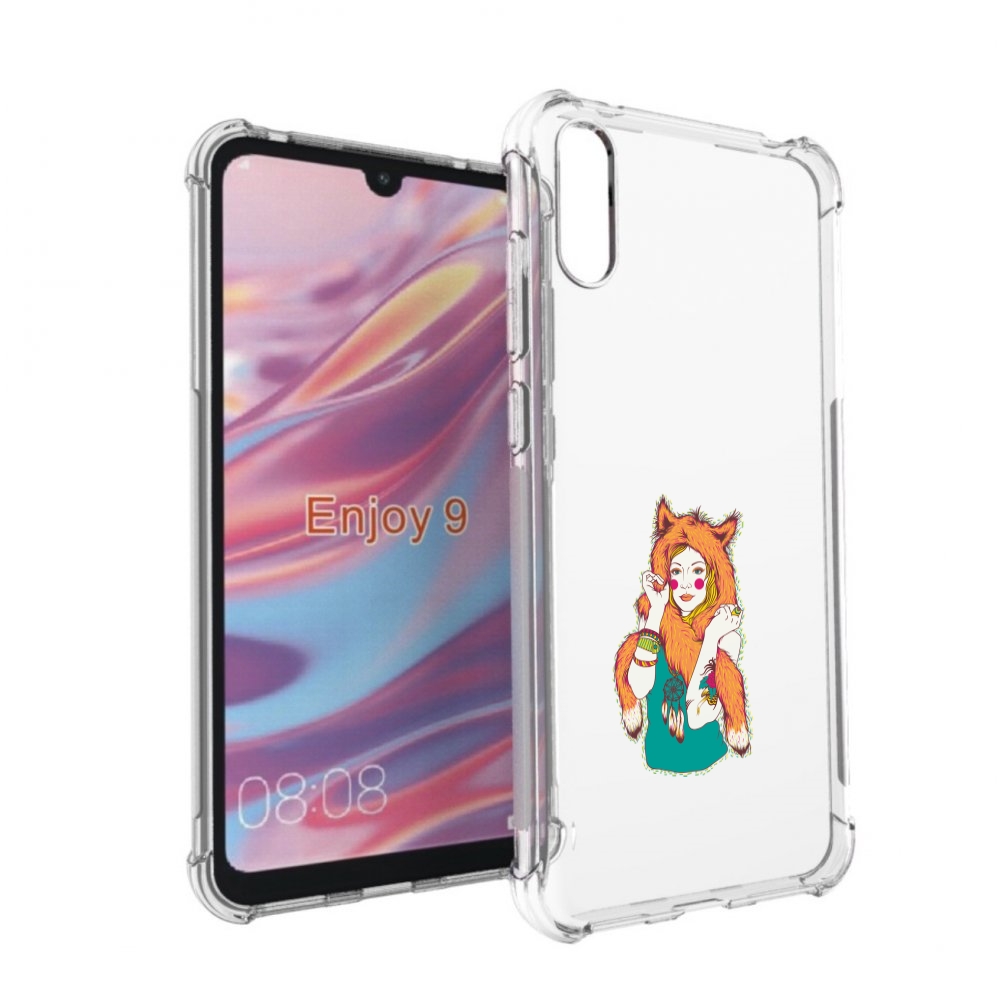 

Чехол бампер MyPads Девушка лиса для Huawei Enjoy 9., Прозрачный, Tocco
