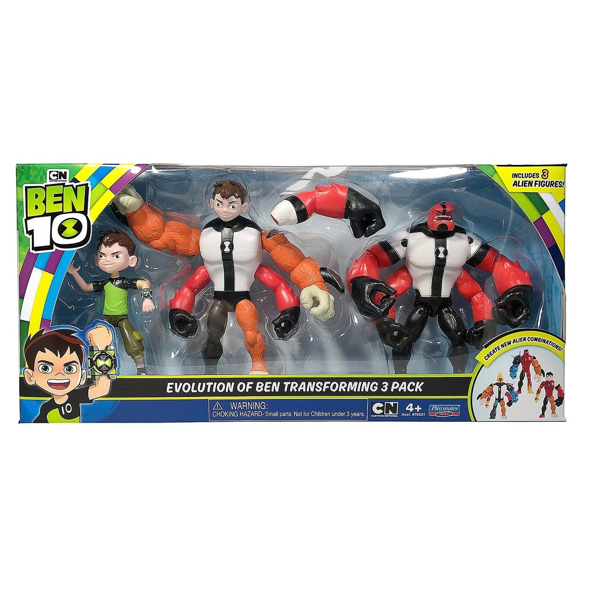 

Игровой набор Ben 10 3 фигурки 12,5 см Трансформация Бена на Силач 76522, 76522B