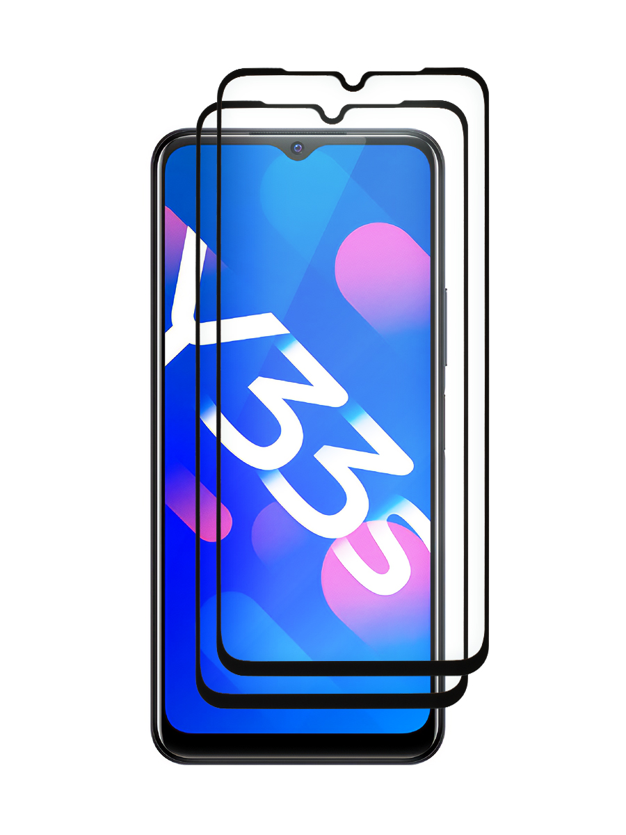 

Защитное стекло 5D КОМПЛЕКТ 2ШТ для Vivo Y33s черный, с рамкой, ZTG-5D-VIV-Y33S