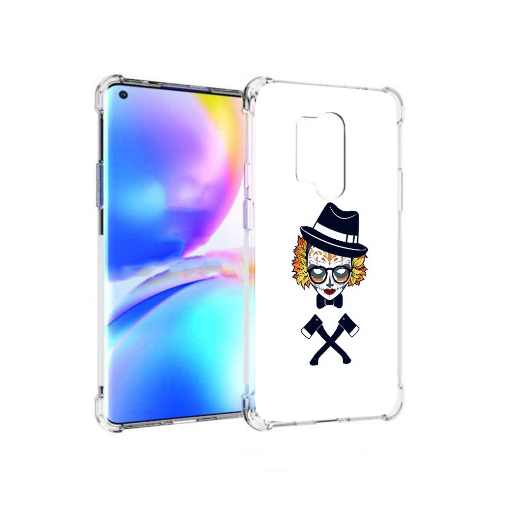

Чехол MyPads Tocco для OnePlus 8 Pro девушка в маске с топорами рисунок (PT148281.139.304), Прозрачный, Tocco
