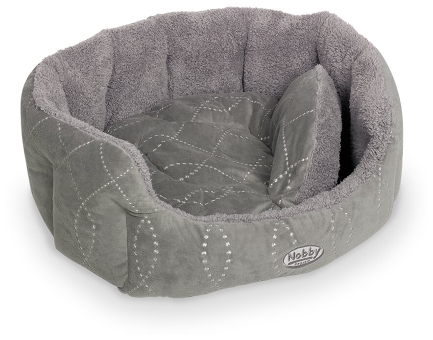 Лежанка для кошки, собаки Nobby текстиль 50x55x21см серый
