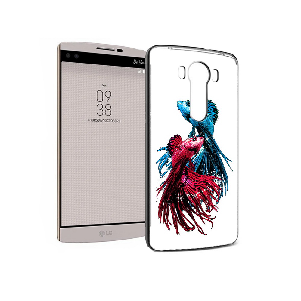 

Чехол MyPads Tocco для LG V10 рыбы петушки (PT25325.78.592), Прозрачный, Tocco