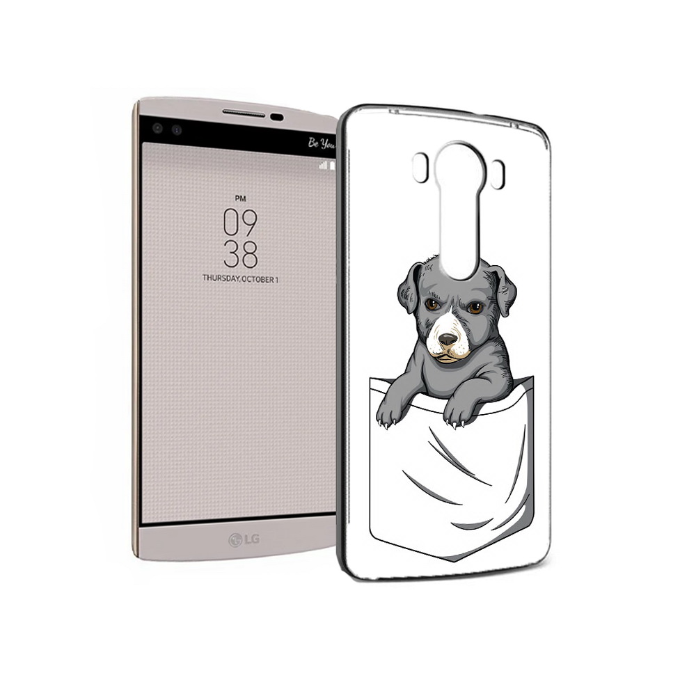 

Чехол MyPads Tocco для LG V10 собачка в кармане (PT25325.78.611), Прозрачный, Tocco