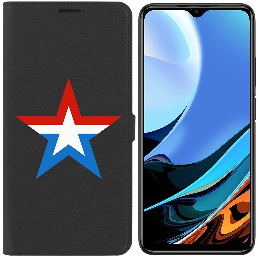 

Чехол Krutoff Eco Book для Xiaomi Redmi 9T Армия России (черный)