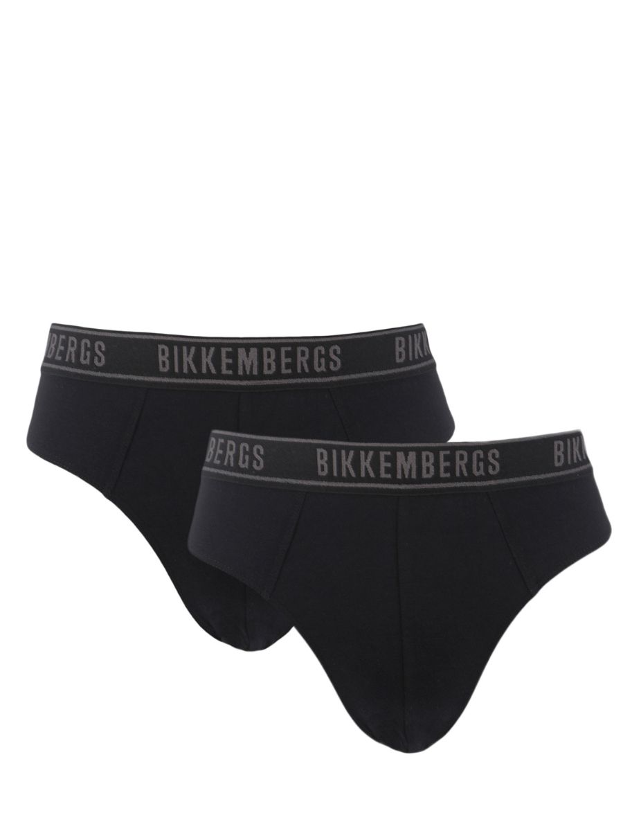 Комплект трусов мужских Bikkembergs BKK1USP15BI черных XL 2 шт 6440₽