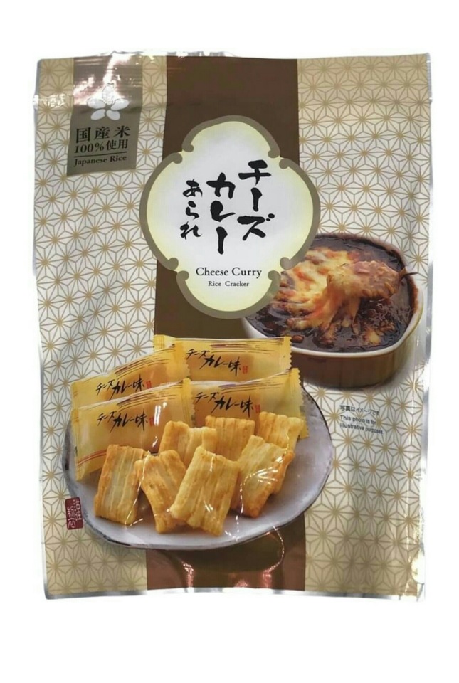 

Рисовые снеки MORIHAKUSEIKA с сыром и карри, 32г Japan