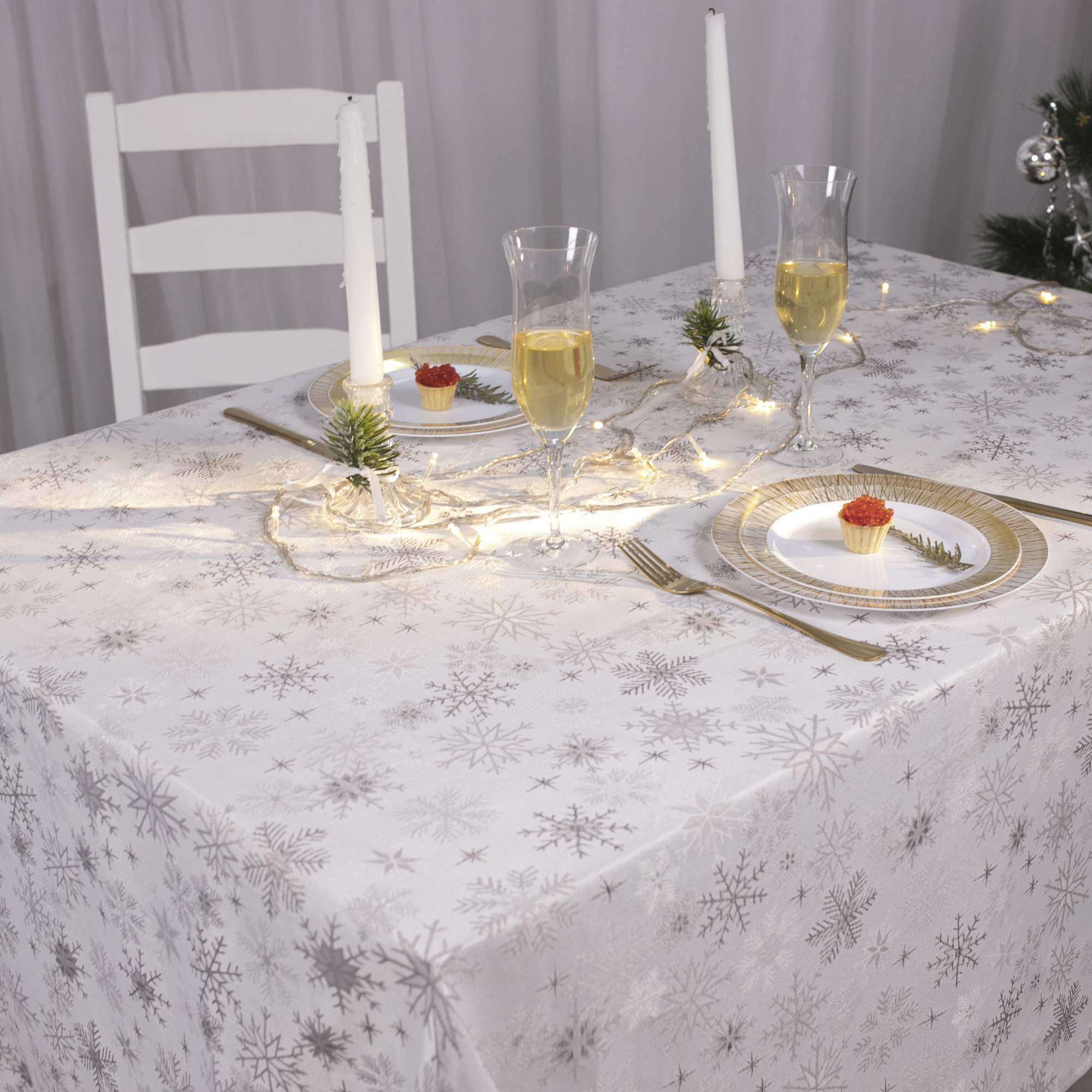 

Скатерть Wellness Магия 250x150 см, Серый, Скатерть прямоугольная
