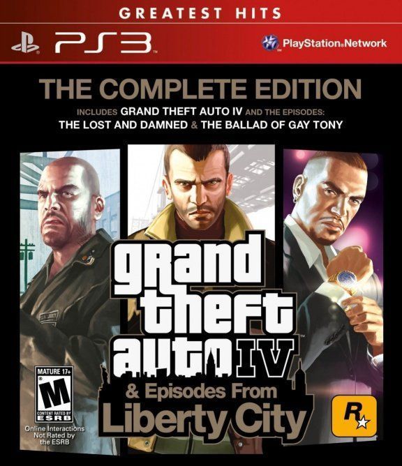 Игра GTA 4 The Complete Edition PlayStation 3 полностью на иностранном языке 33750₽