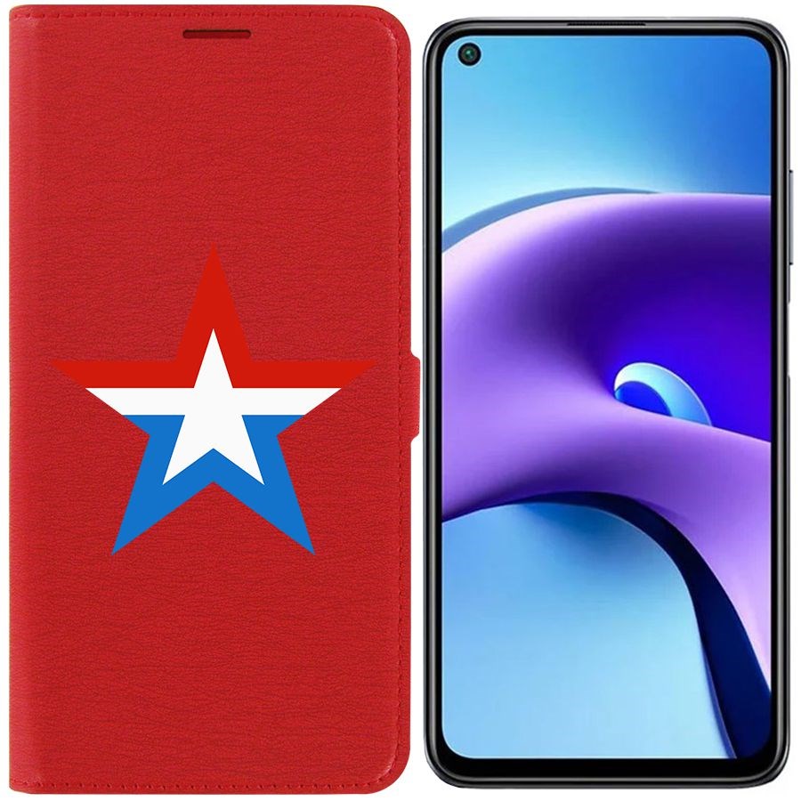 

Чехол Krutoff Eco Book для Xiaomi Redmi Note 9T Армия России (красный)