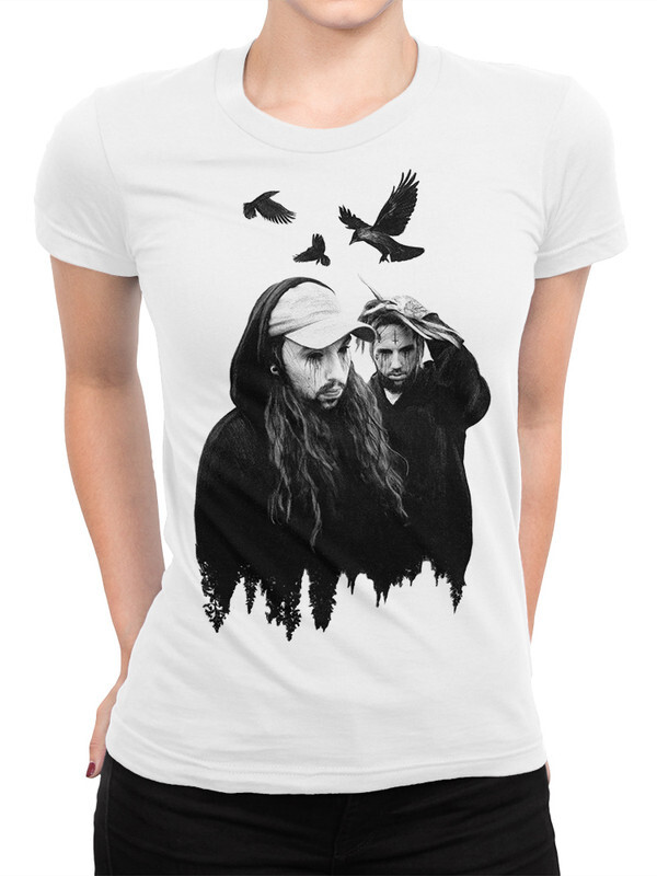 

Футболка женская Dream Shirts SuicideBoys - Руби и Скрим белая L, SuicideBoys - Руби и Скрим