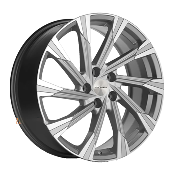 

Колесный диск Khomen Wheels 7,5x19/5x114,3 ET49,5 D67,1 KHW1901 Black WHS507228, Серый;серебристый