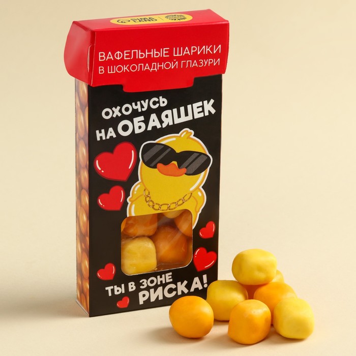 

Вафельные шарики Фабрика Счастья в глазури дыня- банан, 50 г