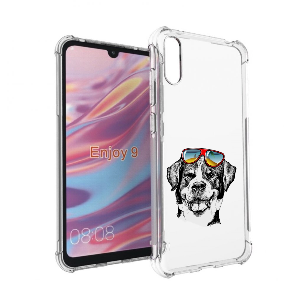 

Чехол бампер MyPads счастливая собака для Huawei Enjoy 9., Прозрачный, Tocco