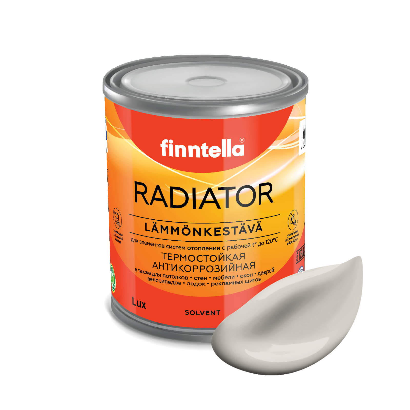 

Краска RADIATOR, ROCK бежевый, 0,9л, RADIATOR специализированная для батарей и радиаторов отопления