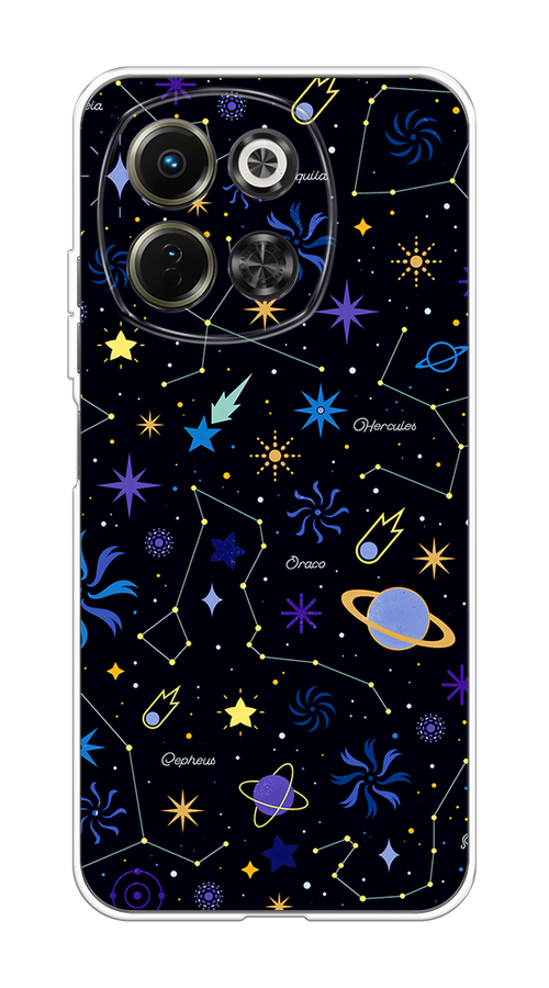 

Чехол на Tecno Spark 30 5G Цветной космос, Желтый, 309750-1