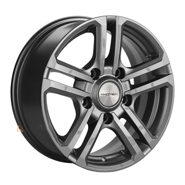 фото Колесный диск khomen wheels 6x15/4x100 et46 d54,1 khw1503 (rio) gray whs508467