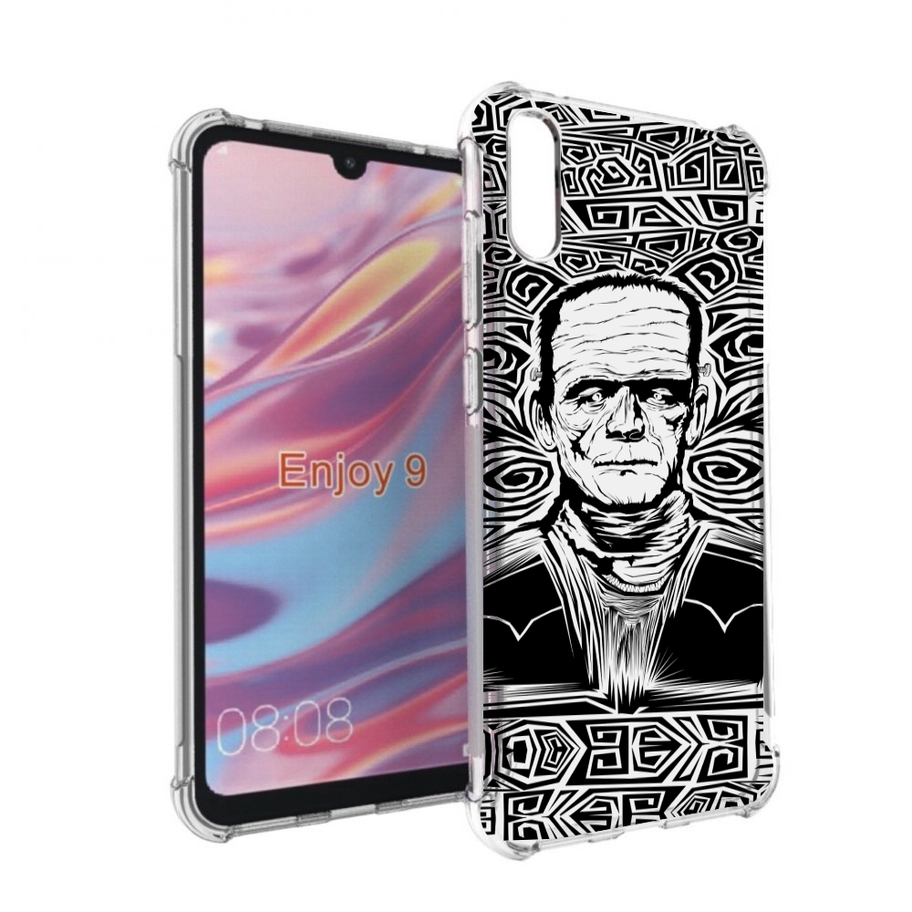 

Чехол бампер MyPads франкенштейн черно белый для Huawei Enjoy 9., Прозрачный, Tocco