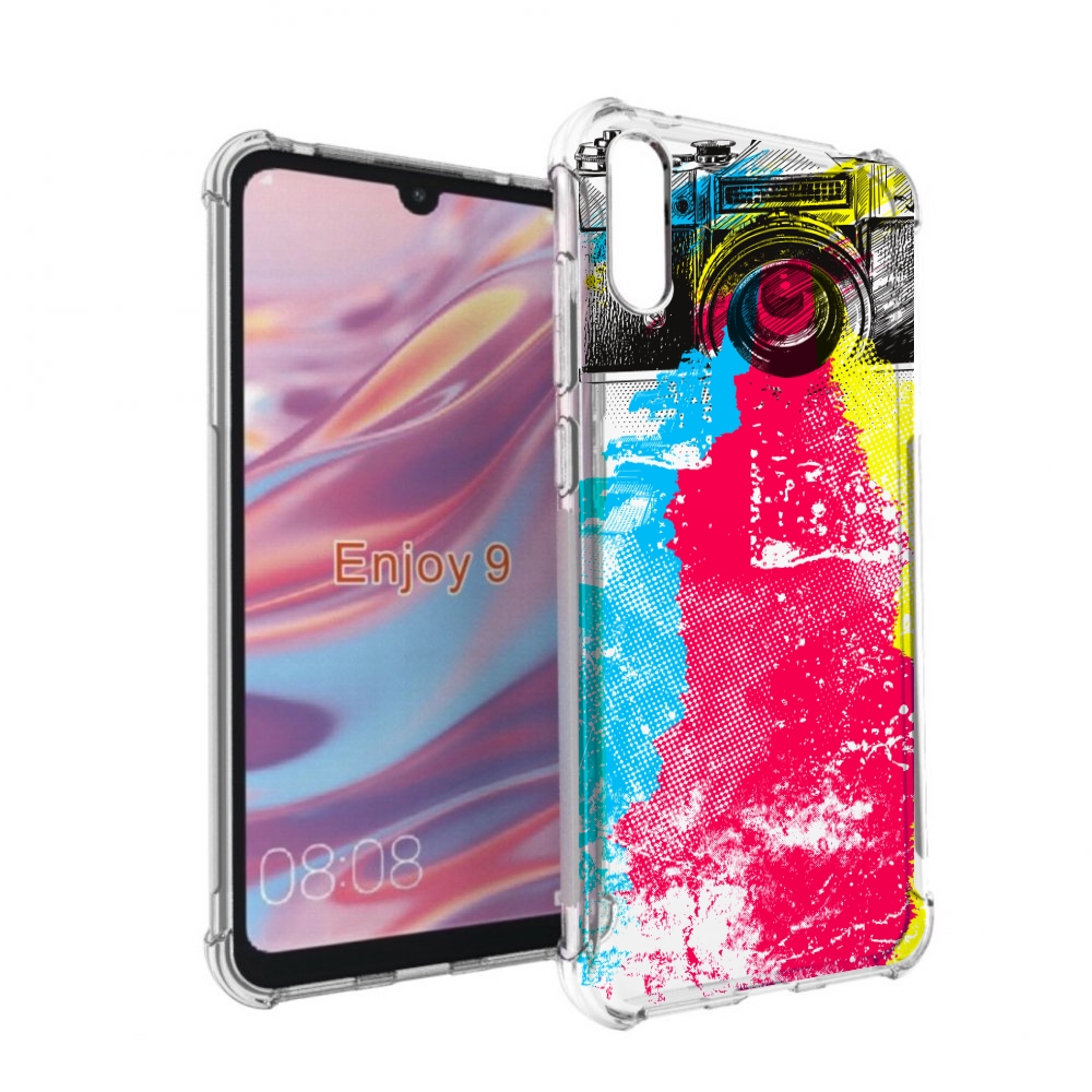 

Чехол бампер MyPads цветной фотоаппарат для Huawei Enjoy 9., Прозрачный, Tocco