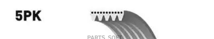 

GATES Ремень поликлиновый GATES 5PK1153