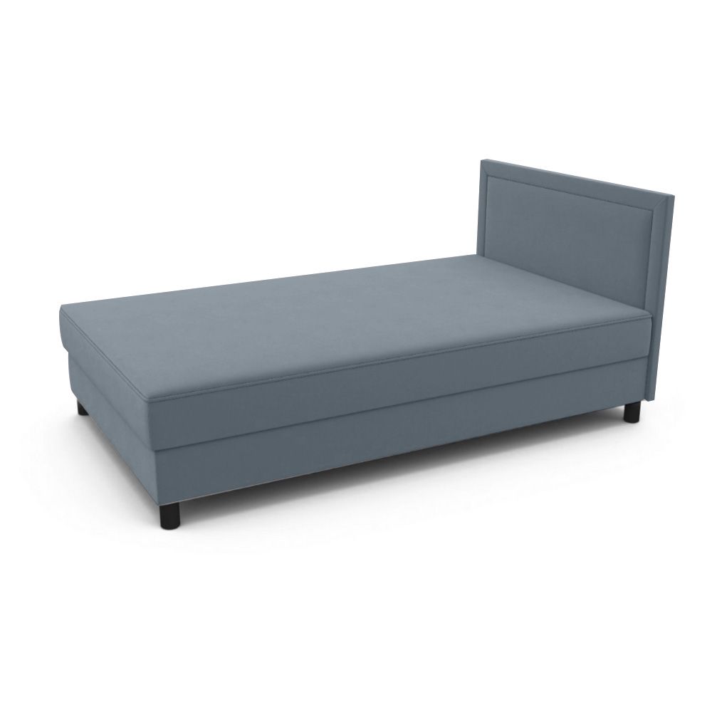 Тахта ФОКУС Прима 120х200х86 см велюр серый матовый, 32646