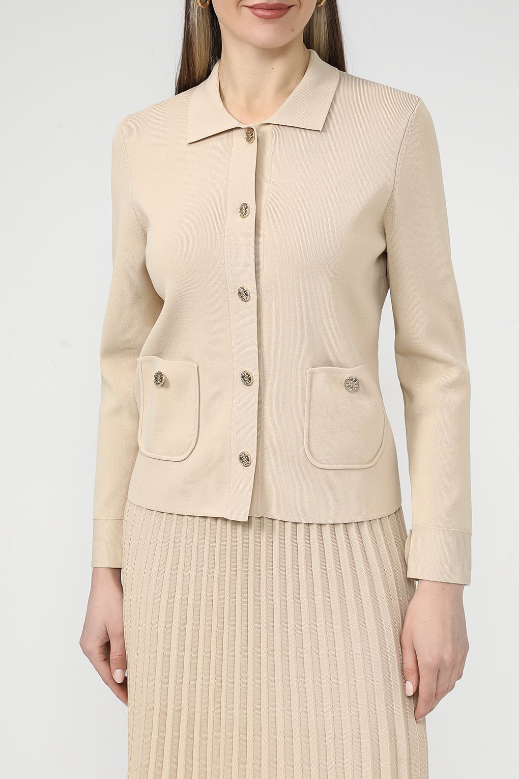 

Кардиган женский SABRINA SCALA SS2312T4222 бежевый M, SS2312T4222