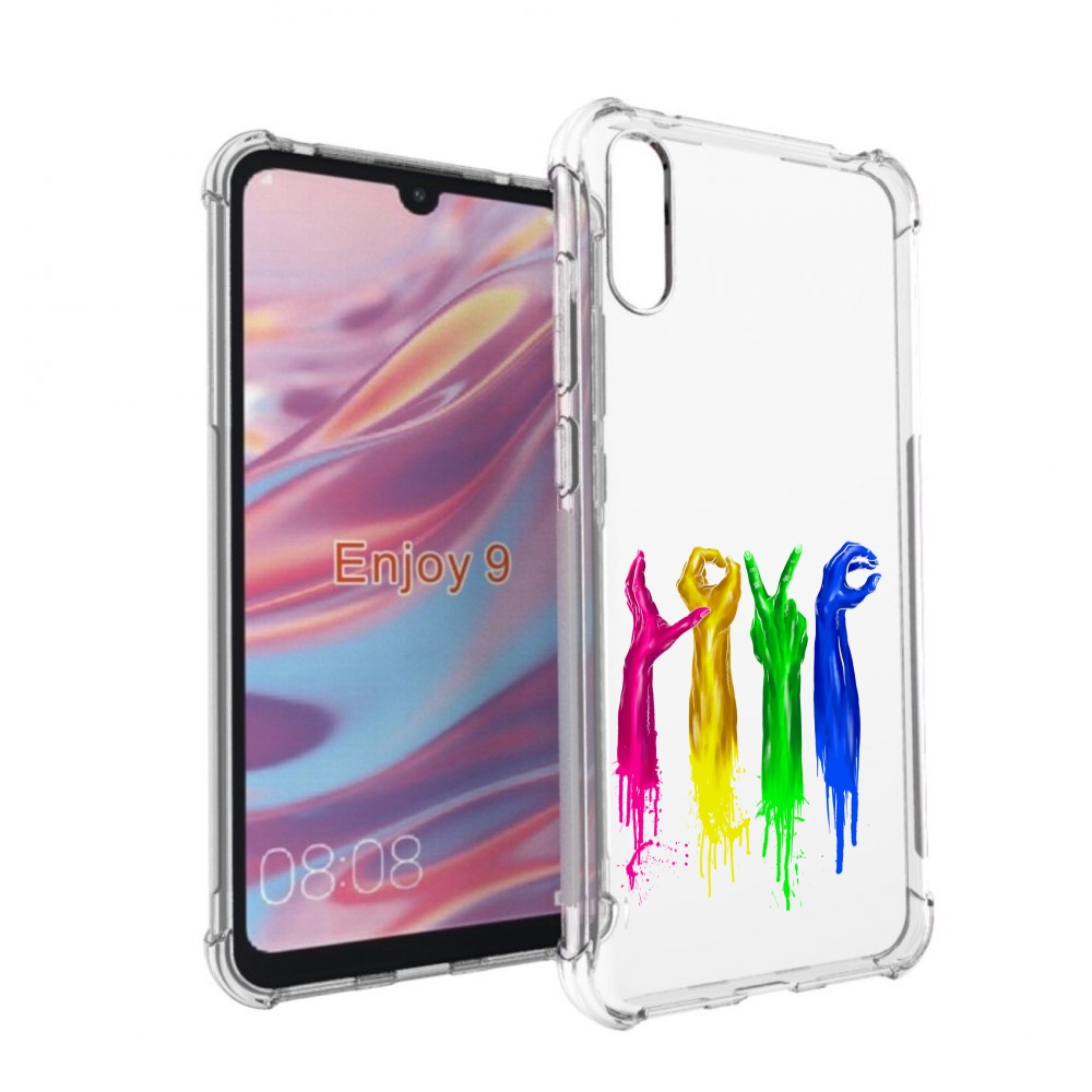 

Чехол бампер MyPads яркие руки love для Huawei Enjoy 9., Прозрачный, Tocco