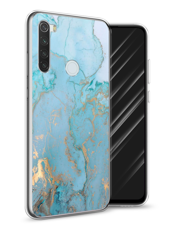 

Чехол Awog на Xiaomi Redmi Note 8T "Голубой мрамор рисунок", Разноцветный, 37450-3