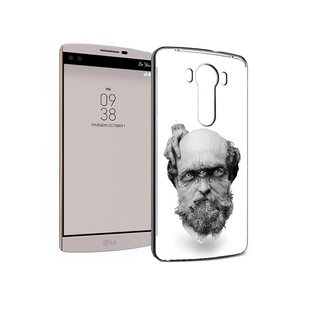 

Чехол MyPads Tocco для LG V10 страшный бородатый мужчина абстракция (PT25325.78.630), Прозрачный, Tocco