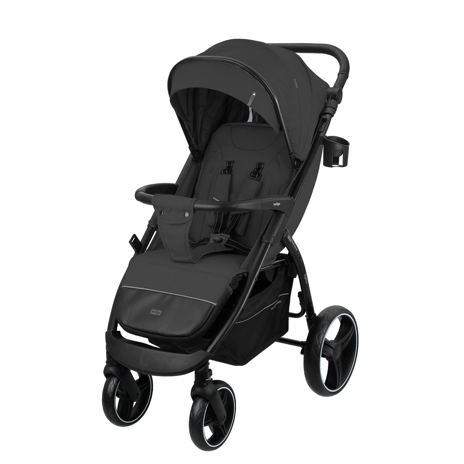 

Коляска прогулочная Indigo EPICA XL, черный, с регулируемой ручкой, EPICA XL с регулируемой ручкой