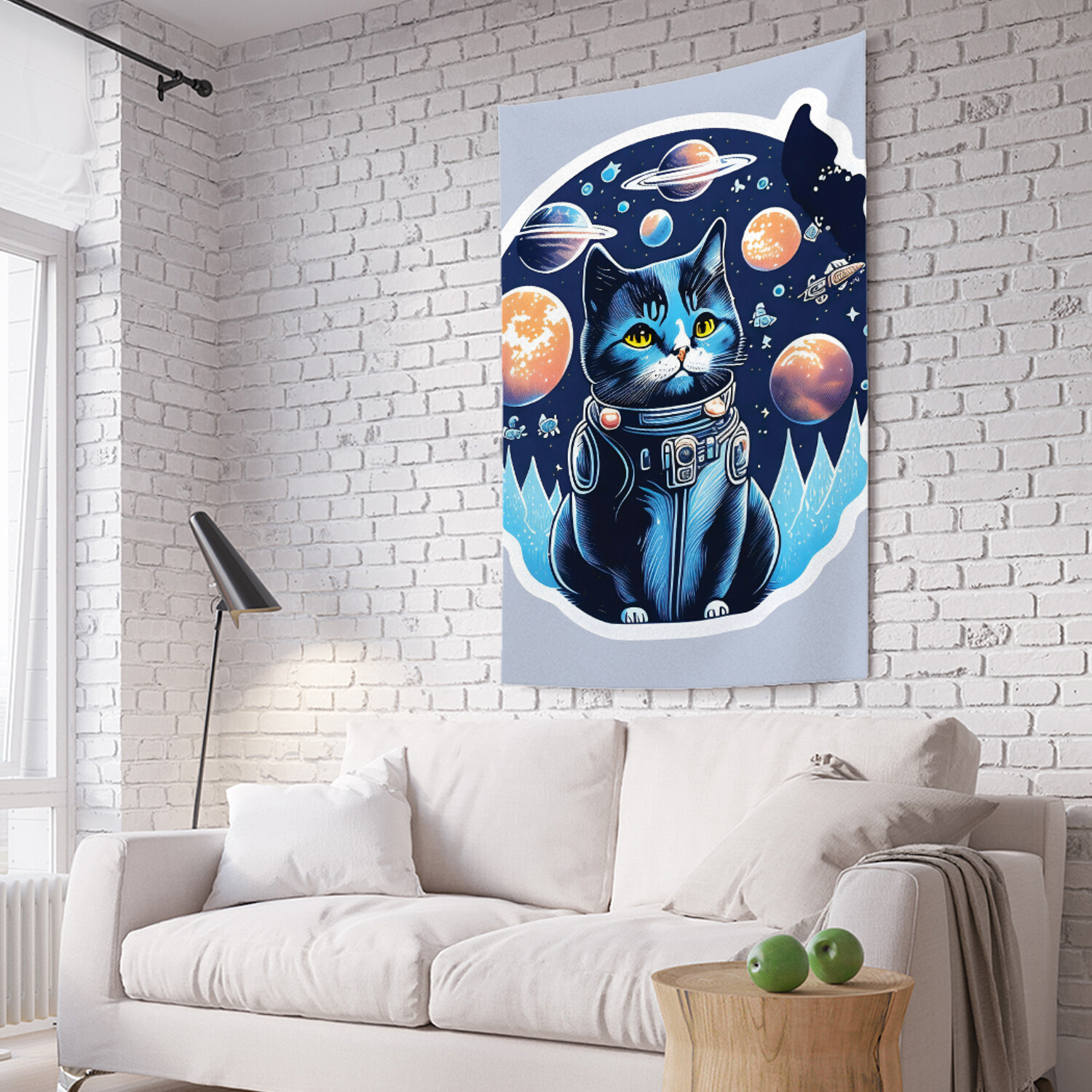 

Вертикальное фотопанно JoyArty "Космический кот" из ткани, 100х150 см