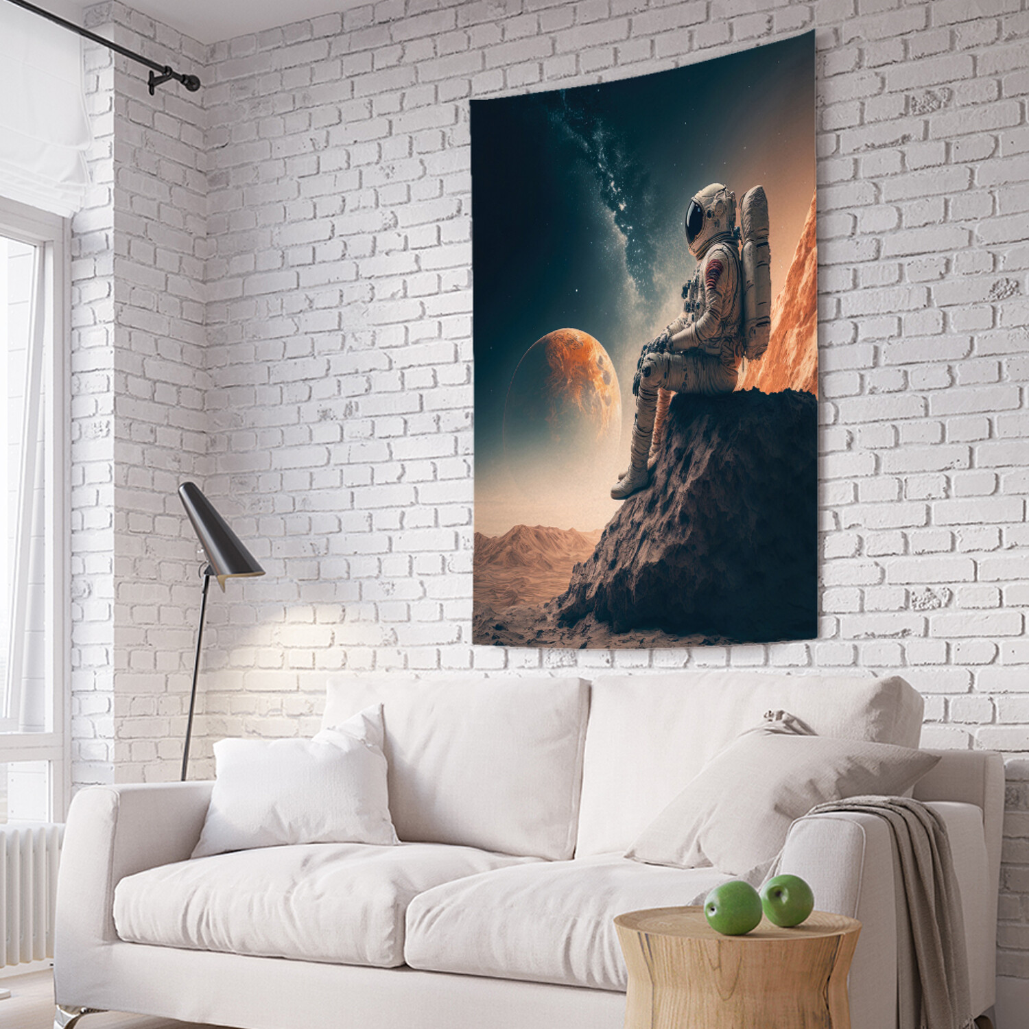 

Вертикальное фотопанно JoyArty "Мечтающий космонавт" из ткани, 100х150 см