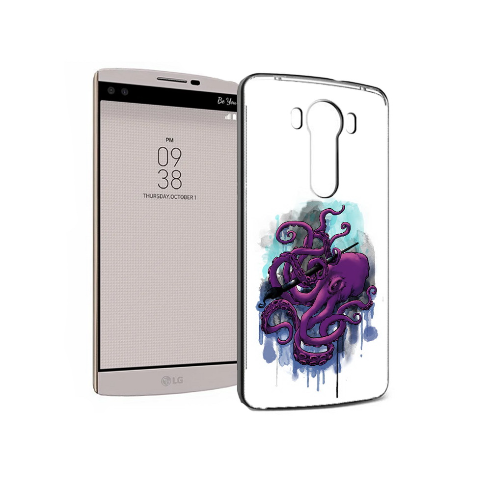 

Чехол MyPads Tocco для LG V10 фиолетовый осьминог (PT25325.78.658), Прозрачный, Tocco
