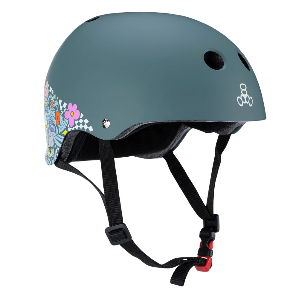 

Шлем скейтбордический TRIPLE 8 The Certified Sweatsaver Helmet - Lizzie Blk Rbr 2022