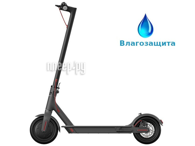 Электросамокат Mijia Electric Scooter 1S Black с влагозащитой