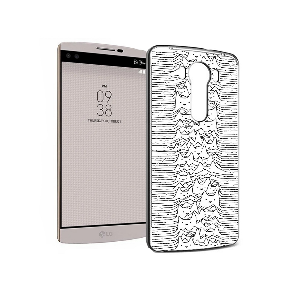 

Чехол MyPads Tocco для LG V10 черно белые коты 3D (PT25325.78.682), Прозрачный, Tocco