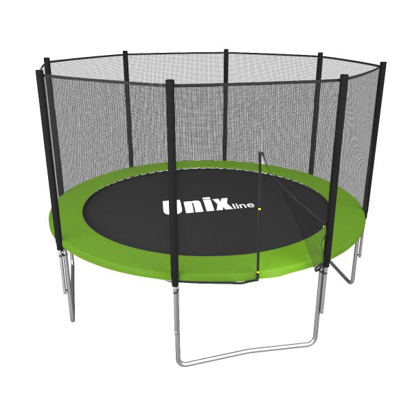 Батут каркасный UNIX Line Simple 8 ft Green, общий диаметр 244 см, до 140 кг