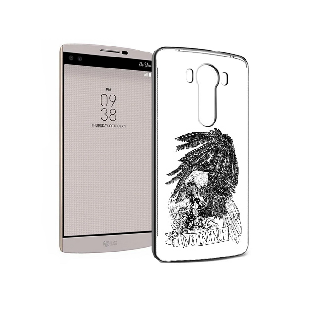 

Чехол MyPads Tocco для LG V10 черно белый сокол (PT25325.78.688), Прозрачный, Tocco