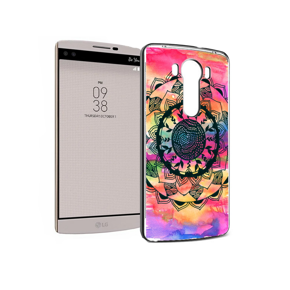 

Чехол MyPads Tocco для LG V10 яркая абстракция круглый цветок (PT25325.78.704), Прозрачный, Tocco