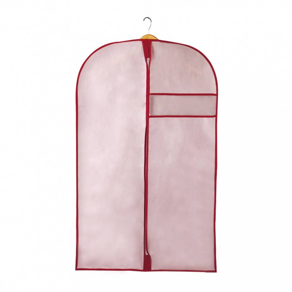 фото Чехол для одежды "хризантема", д1300 ш600, розовый, бордовый, uc-79-1 handy home
