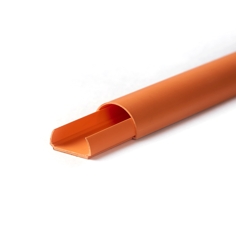 Кабель-канал полукруглый 20*12*1000 Уфакор АРКА, оранжевый канал соединитель для установочных коробок защита про 55 мм цвет оранжевый