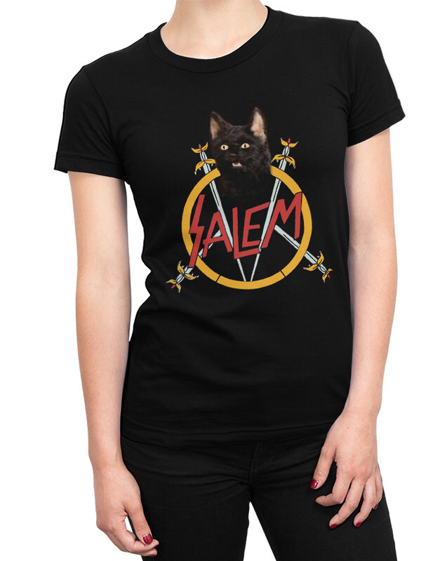 

Футболка женская Dream Shirts Кот-Салем черная XS, Кот-Салем