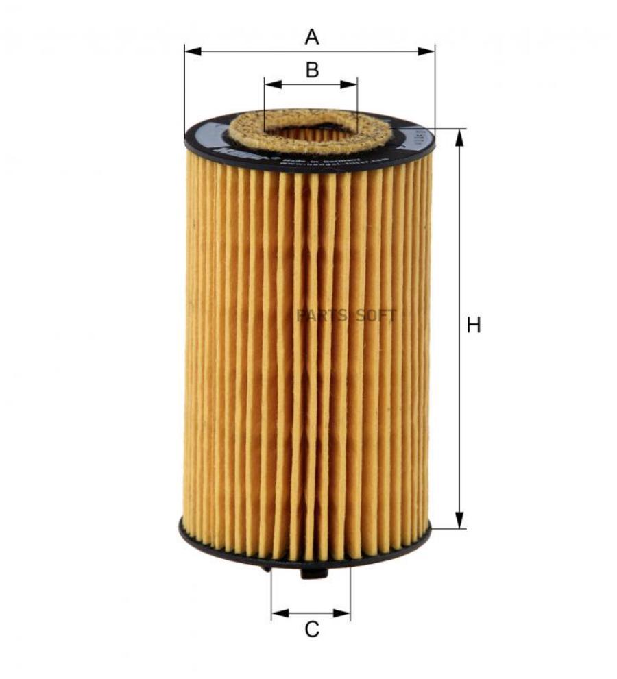 

ФИЛЬТР МАСЛЯНЫЙ HENGST E611H D122 (HU 612/2 X) CHEVROLET AVEO, CRUZE OPEL ASTRA