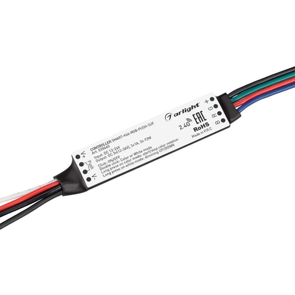 

Контроллер Arlight Smart-K46-RGB-Push-Suf 028440, Белый, 028440